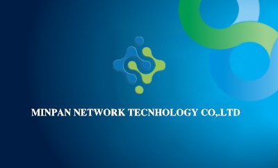 简单蓝色科技名片设计