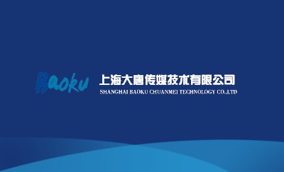 简洁白蓝相间弧线商务名片制作