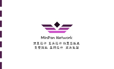 方块透视时尚型名片模板