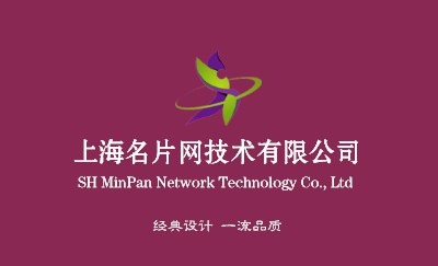 紫色简洁名片设计
