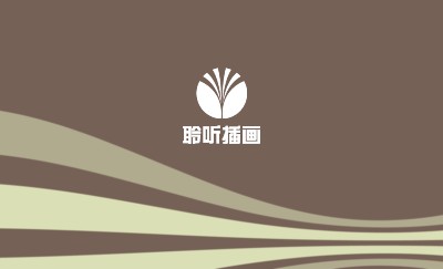 灰底条纹广告类名片设计