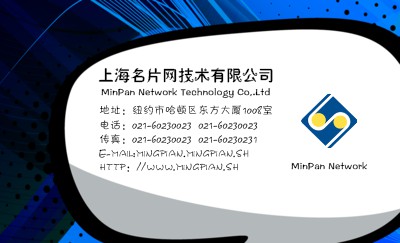 抽象复杂线条科技名片设计