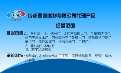 经典蓝色线条企业名片设计