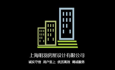 白底简洁线稿建筑楼名片设计