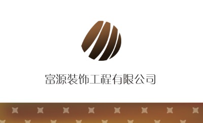 白色星花点缀装饰设计名片设计