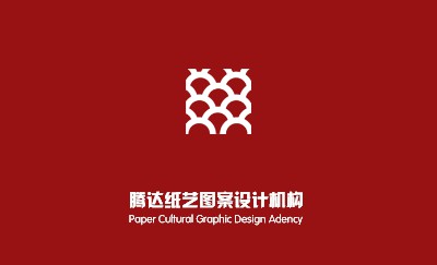 红黄组合色块名片设计