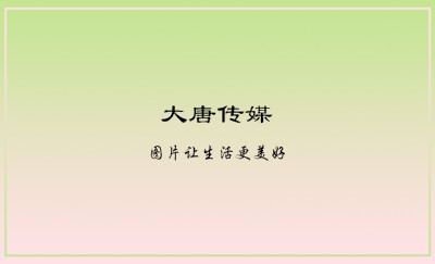 淡雅粉绿色花球花卉名片设计