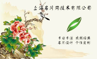 中国风水墨印画名片设计